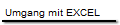 Umgang mit EXCEL